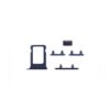 iPhone 12 Pro Set Botones y Bandeja SIM