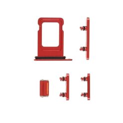 iPhone 11 SET Botones con Bandeja SIM Roja
