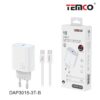 Cargador Tipo-C con Cable color Blanco TEMCO