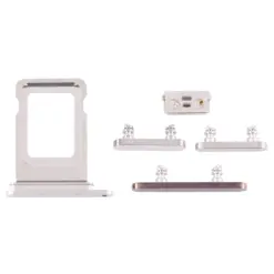 iPhone 12 Pro Max Set Botones con Bandeja SIM Blanco