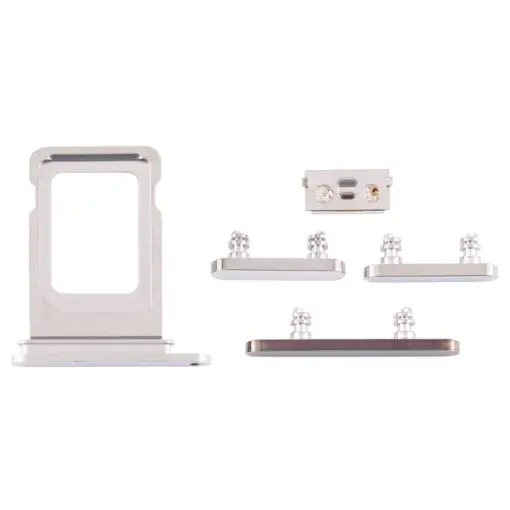 iPhone 12 Pro Max Set Botones con Bandeja SIM Blanco