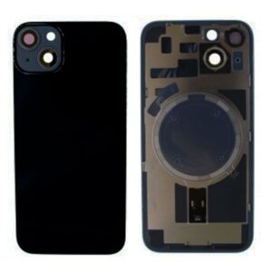 iPhone 14 Tapa Trasera con Soporte de Metal Negra