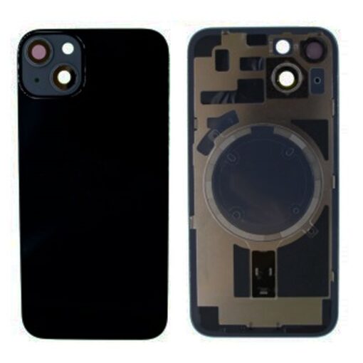 iPhone 14 Tapa Trasera con Soporte de Metal Negra